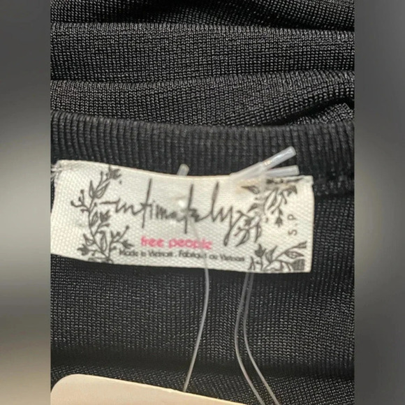 Free‎ People In Your Arms Black Bodysuit 🎀~NWT~Small - Picture 10 of 11